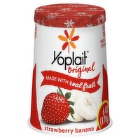 Yoplait Original Strawberry Banana Low Fat Yogurt, 6 oz, 6 Ounce