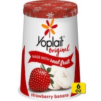 Yoplait Original Strawberry Banana Low Fat Yogurt, 6 oz