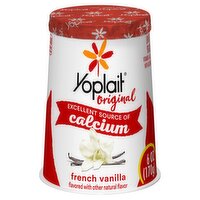 Yoplait Original French Vanilla Low Fat Yogurt, 6 oz, 6 Ounce