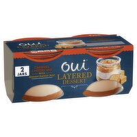 Oui Caramel Cheesecake with Graham Cracker Crust Layered Cream Dessert, 3.5 oz, 2 count