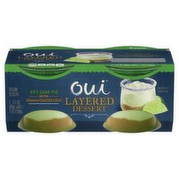 Oui Key Lime Pie with Graham Cracker Crust Layered Cream Dessert, 3.5 oz, 2 count