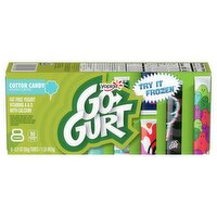 Yoplait Go-Gurt Cotton Candy Fat Free Yogurt, 2 oz, 8 count