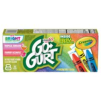 Yoplait Go-Gurt Crayola Tropical Sunglow Strawberry Razzamatazz Tubes, 2.0 oz, 20 count, 16 Ounce