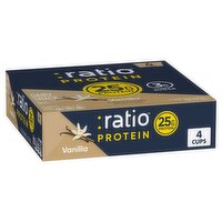 :ratio Protein Vanilla Dairy Snack, 4 count, 5.3 oz