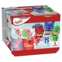 Yoplait PJ Masks Cotton Candy and Strawberry Low Fat Yogurt, 4 oz, 8 count