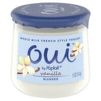 Oui by Yoplait Vanilla Blended Whole Milk French Style Yogurt, 5 oz, 5 Ounce