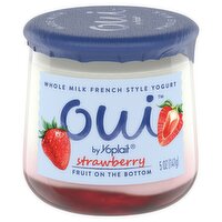 Oui by Yoplait Strawberry Fruit on the Bottom Whole Milk French Style Yogurt, 5 oz, 5 Ounce