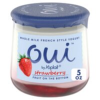 Oui by Yoplait Strawberry Fruit on the Bottom Whole Milk French Style Yogurt, 5 oz