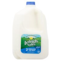Lehigh Valley Dairy Farms 2% Reduced Fat Milk, one gal