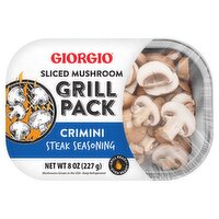 Giorgio Grill Pack Crimini Steak Seasoning Sliced Mushroom, 8 oz