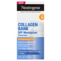 Neutrogena Collagen Bank Broad Spectrum Moisturizer Sunscreen, SPF 30, 2 fl oz
