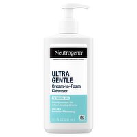 Neutrogena Ultra Gentle Cream-to-Foam Cleanser, 8.5 fl oz