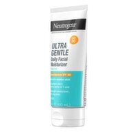 Neutrogena Ultra Gentle Broad Spectrum Daily Facial Moisturizer Sunscreen, SPF 30, 3.4 fl oz