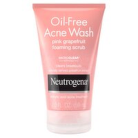 Neutrogena Oil-Free Acne Wash Pink Grapefruit Foaming Scrub, 2.0 fl oz