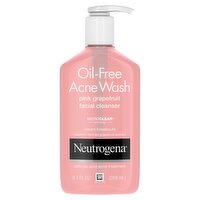 Neutrogena Oil-Free Acne Wash Pink Grapefruit Facial Cleanser, 9.1 fl oz