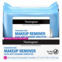 Neutrogena Makeup Remover Ultra-Soft Cleansing Towelettes Special Value Twin Pack, 50 count, 2 pack, 50 Each