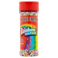 Spice Farms Rainbow Non Pareil Sprinkles, 3 oz