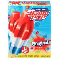 Bomb Pop The Original Cherry, Lime & Blue Raspberry Pops, 1.75 fl oz, 12 count