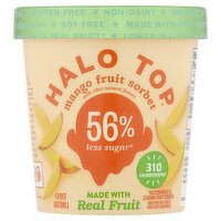 Halo Top Mango Fruit Sorbet, 1 pint, 1 Pint