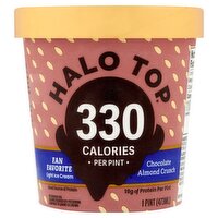 Halo Top Chocolate Almond Crunch Light Ice Cream, 1 pint