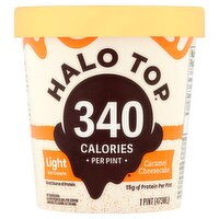 Halo Top Caramel Cheesecake Light Ice Cream, 1 pint