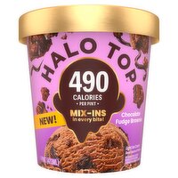 Halo Top Chocolate Fudge Brownie Light Ice Cream, 1 pint