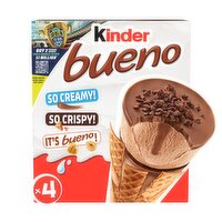 Kinder Bueno Frozen Dairy Dessert, 3.04 fl oz, 4 count, 12.2 Fluid ounce