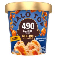 Halo Top Salted Caramel Almond Light Ice Cream, 1 pint