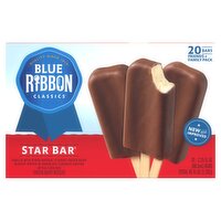 Blue Ribbon Classics Star Bar Frozen Dairy Dessert Friends + Family Pack, 2.25 fl oz, 20 count