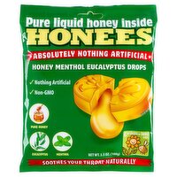 Honees Honey Menthol Eucalytpus Drops, 20 count, 3.5 oz, 20 Each