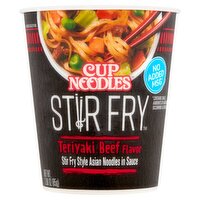 Nissin Cup Noodles Stir Fry Teriyaki Beef Flavor Noodles, 3.00 oz, 3 Ounce