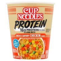 Cup Noodles Protein Rich & Savory Chicken Flavor Ramen Noodle Soup, 2.54 oz
