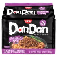 Nissin Dan Dan Spicy Sesame Seasoned Asian Noodles, 4.58 oz, 5 count