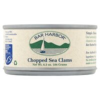 Bar Harbor Chopped Sea Clams, 6.5 oz, 6.5 Ounce