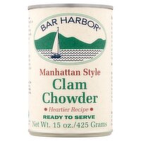 Bar Harbor Manhattan Style Clam Chowder, 15 oz