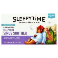 Celestial Seasonings Sleepytime Sinus Soother Wellness Tea, 20 count, 1.2 oz, 1.2 Ounce