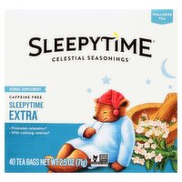 Celestial Seasonings® Sleepytime® Extra® Caffeine Free Herbal Supplement Tea Bags 40 ct Box, 2.5 Ounce