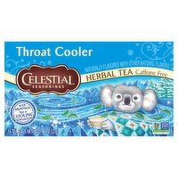 Celestial Seasonings Throat Cooler Herbal Tea Bags, 16 count, 0.96 oz, 16 Each