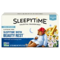 Celestial Seasonings Sleepytime Biotin Beauty Rest Herbal Supplement, 18 count, 0.75 oz