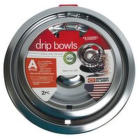 Range Kleen Style A 2-Pack Heavy Duty Chrome Drip Bowls, 2 Each