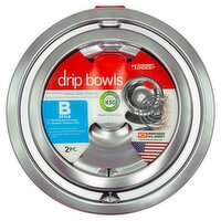 Range Kleen Style B 2-Pack Heavy Duty Chrome Drip Bowls Range Kleen