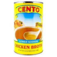 Cento Lower Sodium Chicken Broth, 46 fl oz, 46 Fluid ounce