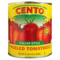 Cento Italian Style Whole Peeled Tomatoes in Juice with Basil Leaf, 6 lb 6 oz