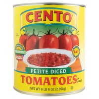 Cento Petite Diced Tomatoes in Puree, 6 lb 6 oz