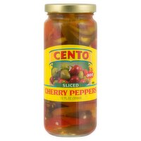 Cento Hot Sliced Cherry Peppers, 12 fl oz