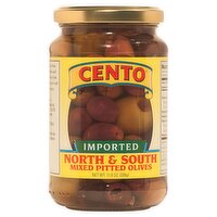 Cento North & South Mixed Pitted Olives, 11.6 oz