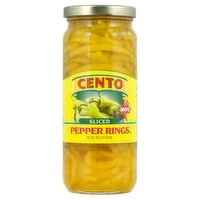 Cento Hot Sliced Pepper Rings, 16 fl oz, 16 Ounce