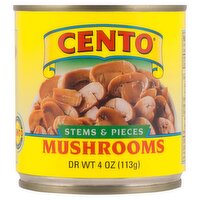 CENTO Stems & Pieces Mushrooms, 4 oz, 4 Ounce