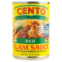 Cento Red Clam Sauce with Extra Virgin Olive Oil, 10.5 oz, 10.5 Ounce