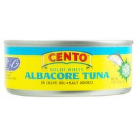 CENTO Solid White Albacore Tuna in Olive Oil, 5 oz, 5 Ounce